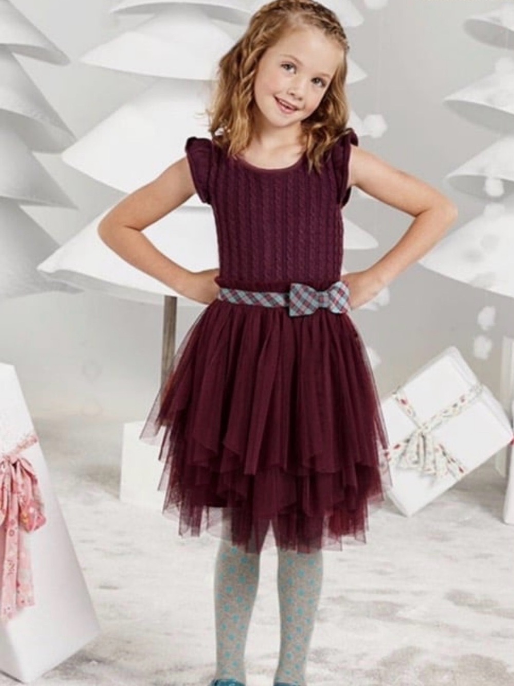 Matilda Jane Once Upon A Time Sweater Tulle Soiree Dress, 4